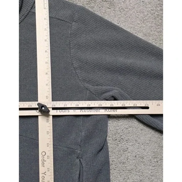 REI Co Op Womens L Midweight Waffle Fleece Jacket Full Zip Zip Pockets Mock Neck - Picture 15 of 16